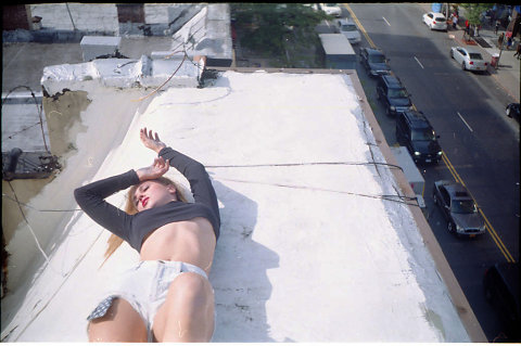 the shoes and the boobs